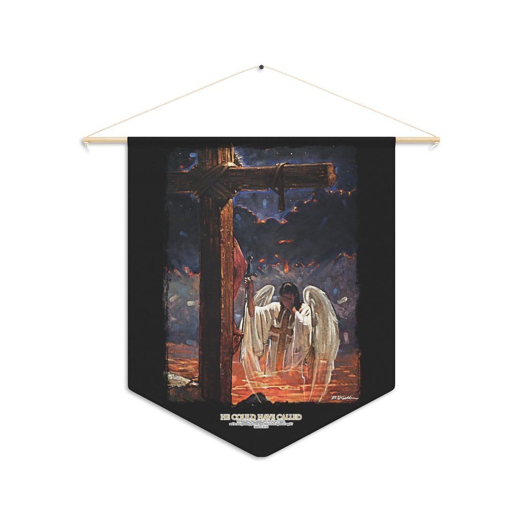 He Could Have Called by Ron DiCianni – Indoor Pennant (Rough Edge Version)